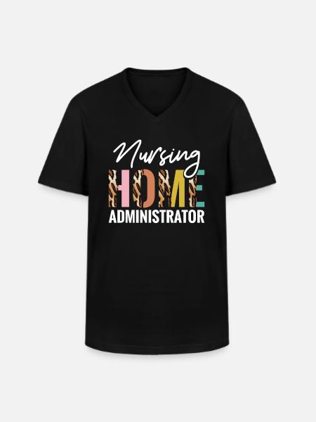 Nursing Home Administrators - Men's V-Neck T-Shirt - black