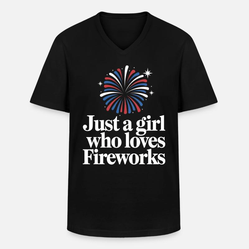 Pyrotechniker Feuerwerk Pyrotechnik - Männer-T-Shirt mit V-Ausschnitt - Schwarz