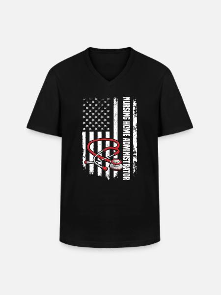 Nursing Home Administrators - Men's V-Neck T-Shirt - black