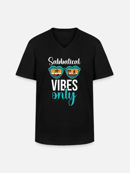 Only Sabbatical Vibes - Men's V-Neck T-Shirt - black