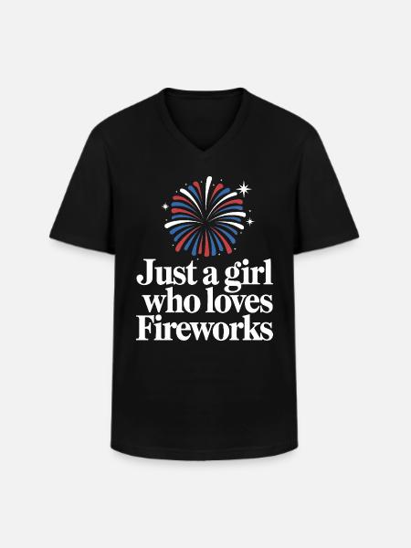 Pyrotechnics Fireworks Pyrotechnics - Men's V-Neck T-Shirt - black