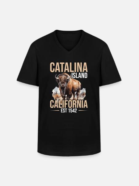 Catalina Island Birthday Crew - Men's V-Neck T-Shirt - black