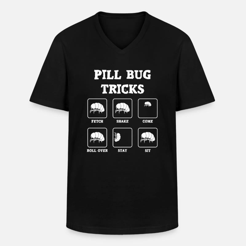 Tricks with pill beetles - Men's V-Neck T-Shirt - black