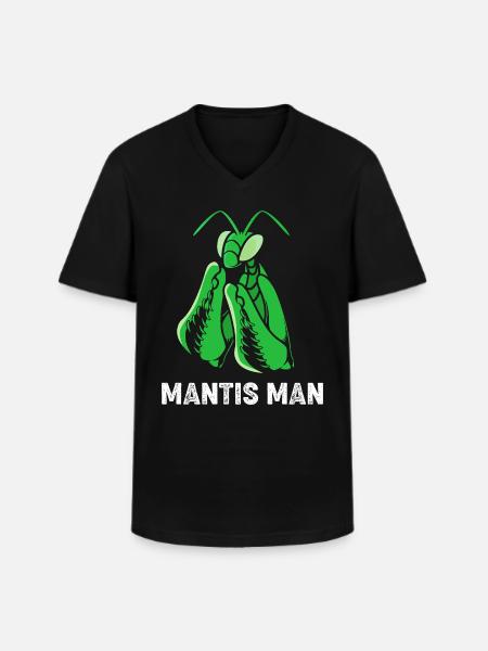 Worshipper Mantis Mantis - Men's V-Neck T-Shirt - black