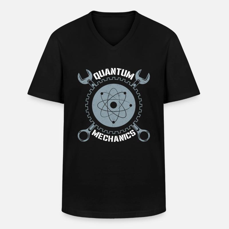 Quantum Mechanics Quantum Physics Technology - Men's V-Neck T-Shirt - black