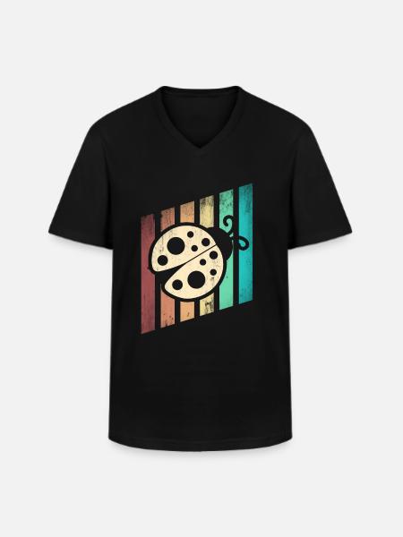 Ladybug Entomologist Ladybirds Entomology Ladybugs - Men's V-Neck T-Shirt - black