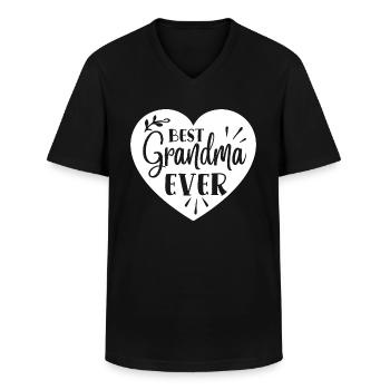Bestes Großmutter-Geschenk aller Zeiten - Männer-T-Shirt mit V-Ausschnitt - Schwarz - Vorne - AI Model Male 178 dark (178cm)