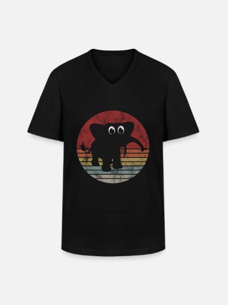 Eléphant éléphant pour enfants - T-shirt col V Homme - noir