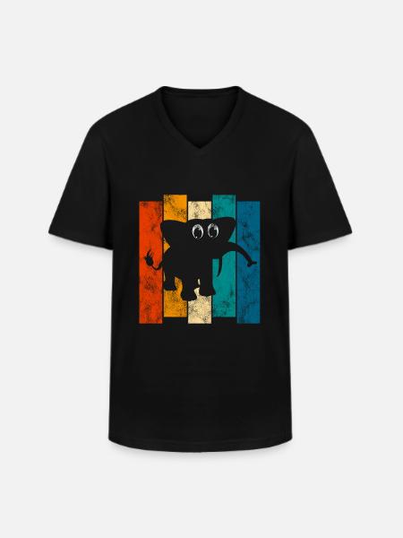 Eléphant éléphant pour enfants - T-shirt col V Homme - noir