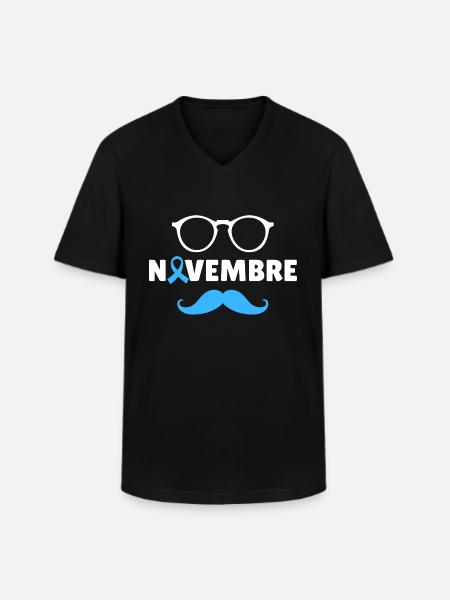 November - Cancer Awareness Month - Men's V-Neck T-Shirt - black