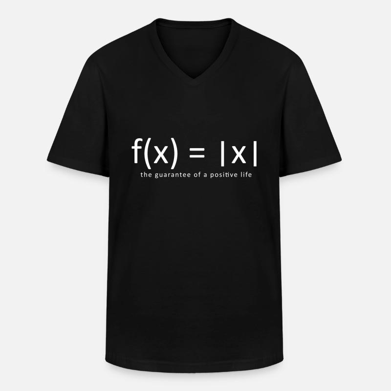 be positiv - Männer-T-Shirt mit V-Ausschnitt - Schwarz