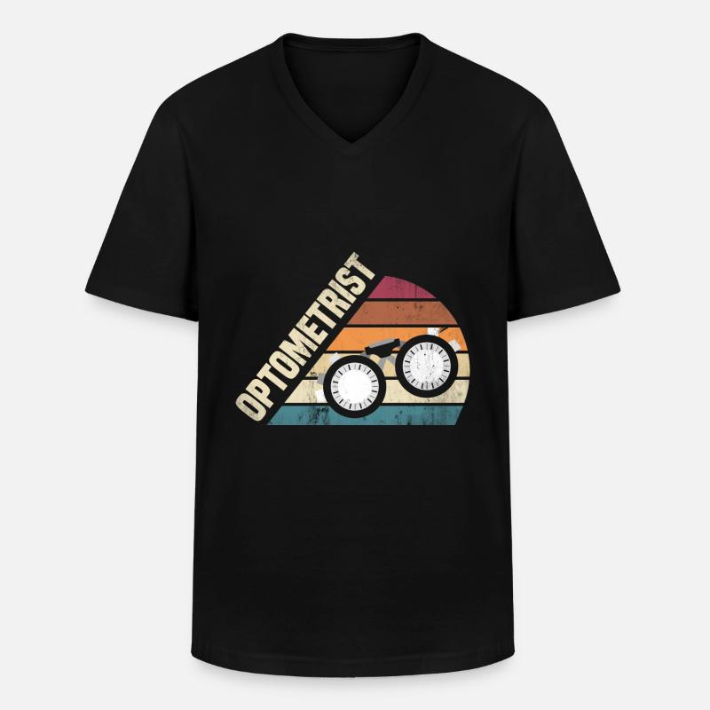 Optometrist Optician Optometry Ophthalmologist - Männer-T-Shirt mit V-Ausschnitt - Schwarz