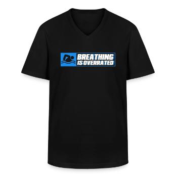 Schwimmen Geschenk Schwimmer Spruch Schwimmen - Männer-T-Shirt mit V-Ausschnitt - Schwarz - Vorne - AI Model Male 178 dark (178cm)