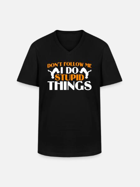 Parkour Gift Freerunning Parkour Runner - Men's V-Neck T-Shirt - black