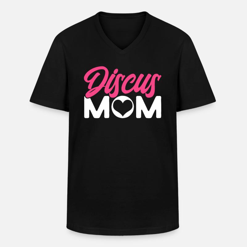 Diskuswerfen Diskuswerfer Geschenk - Männer-T-Shirt mit V-Ausschnitt - Schwarz