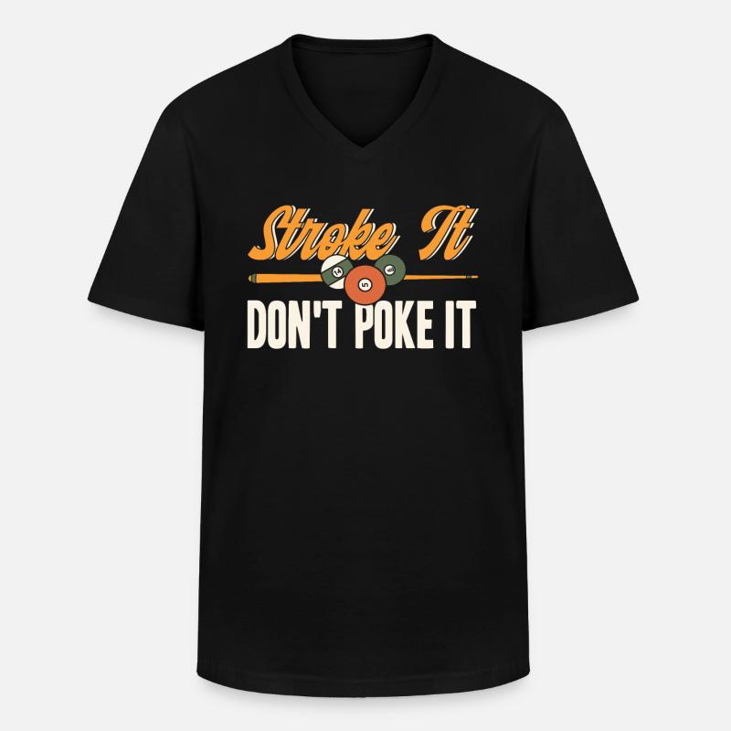 Billard Geschenkidee Billardspieler Pool Snooker - Männer-T-Shirt mit V-Ausschnitt - Schwarz