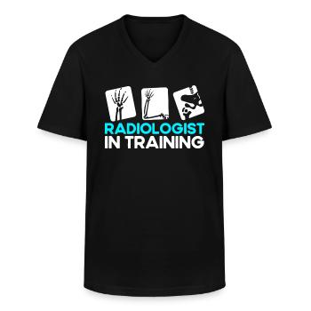 Radiology Radiologist Radiology Technician - Men's V-Neck T-Shirt - black - Front - AI Model Male 178 dark (178cm)