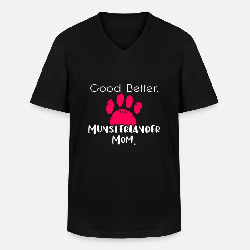 Münsterländer - Männer-T-Shirt mit V-Ausschnitt - Schwarz