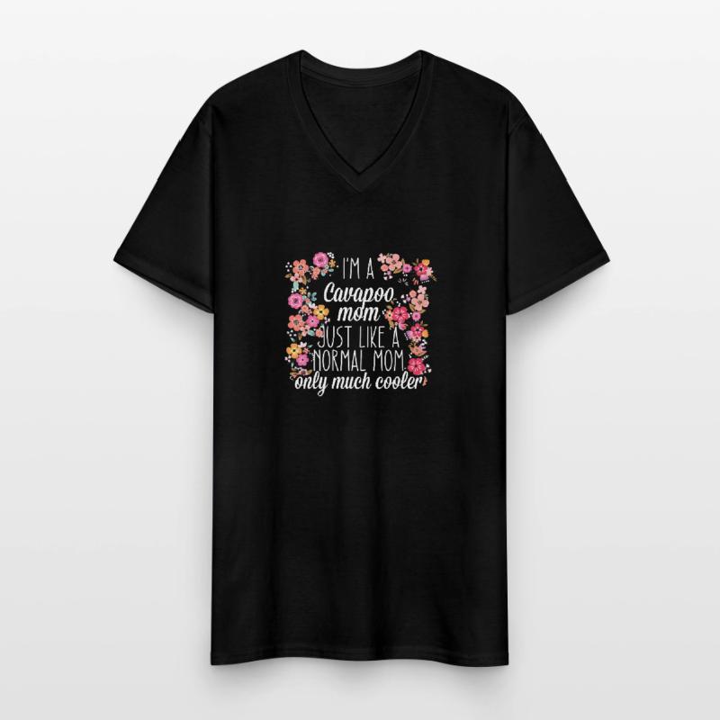 Maman Cavapoo T-shirt col V Homme