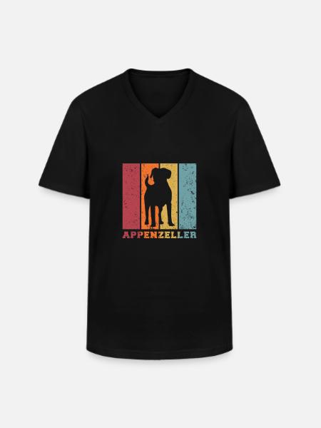 Appenzeller - Men's V-Neck T-Shirt - black