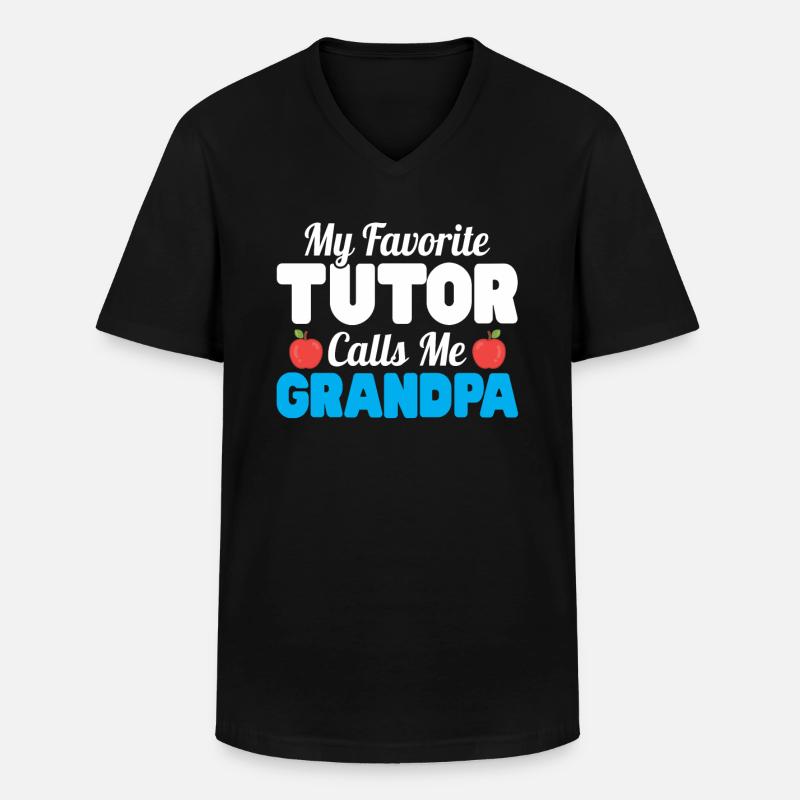 Tutor Geschenk Tutor - Männer-T-Shirt mit V-Ausschnitt - Schwarz