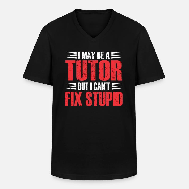 Tutor Geschenk Tutor - Männer-T-Shirt mit V-Ausschnitt - Schwarz
