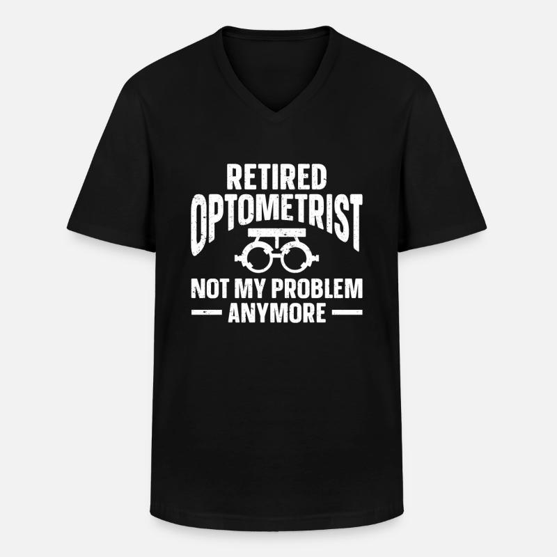 Optiker Geschenk Optometrie - Männer-T-Shirt mit V-Ausschnitt - Schwarz