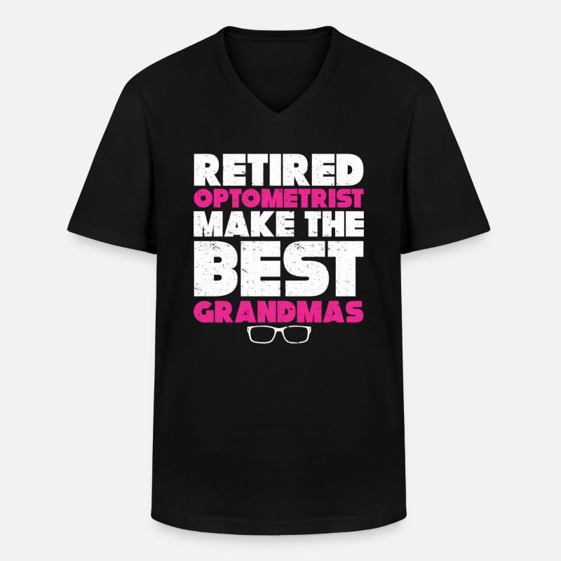 Optiker Geschenk Optometrie - Männer-T-Shirt mit V-Ausschnitt - Schwarz