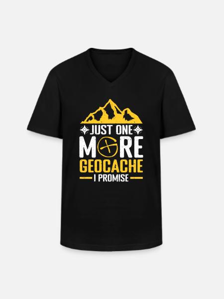 Geocaching Gift Geocacher Geocache - Men's V-Neck T-Shirt - black