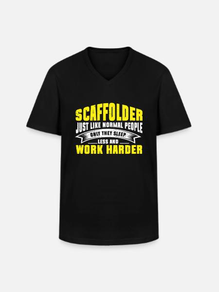 Scaffolding Gift Craftsman Job Scaffolding - Men's V-Neck T-Shirt - black