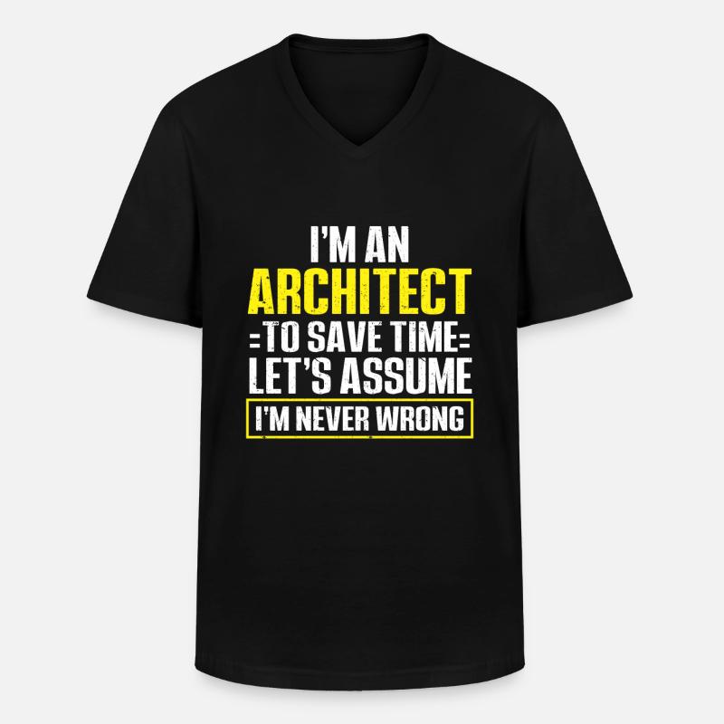 Architect's Gift, Architecture Lover - Men's V-Neck T-Shirt - black