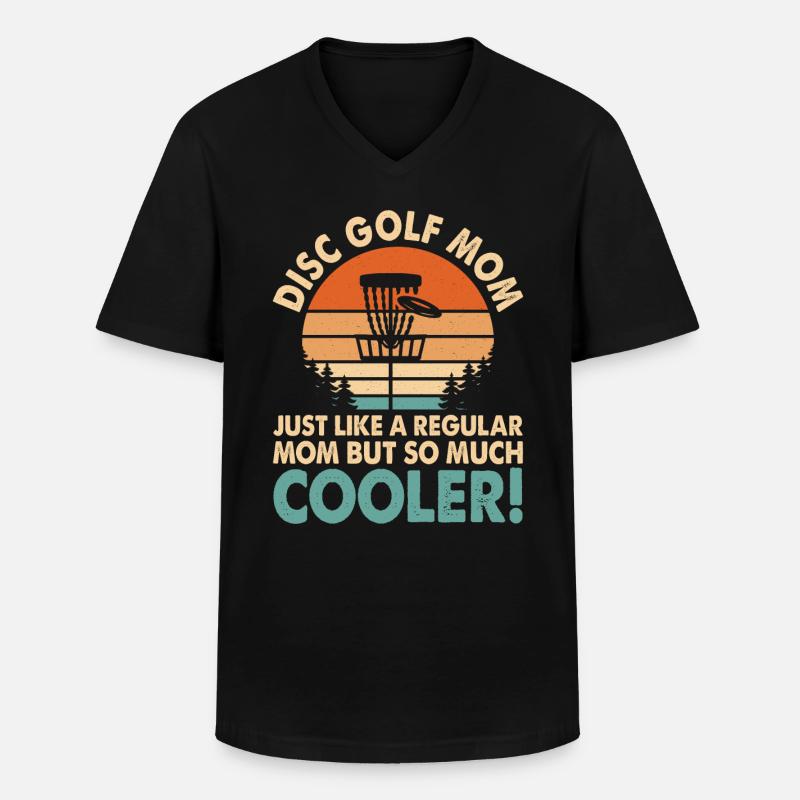 Discgolf Disc Golf Mama - Männer-T-Shirt mit V-Ausschnitt - Schwarz