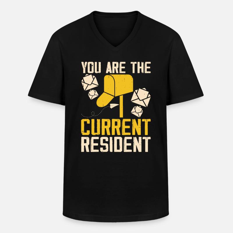 Briefträger Postbote - Männer-T-Shirt mit V-Ausschnitt - Schwarz