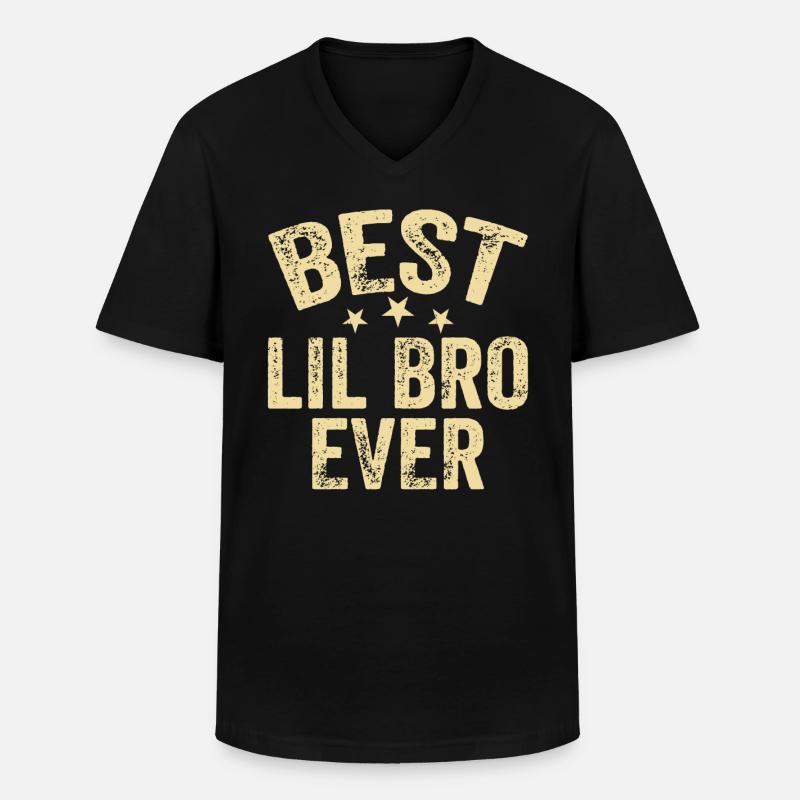 Bester Kleiner Bruder - Männer-T-Shirt mit V-Ausschnitt - Schwarz