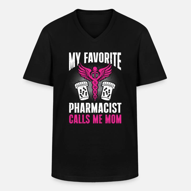 Apotheker Geschenk Apotheke - Männer-T-Shirt mit V-Ausschnitt - Schwarz