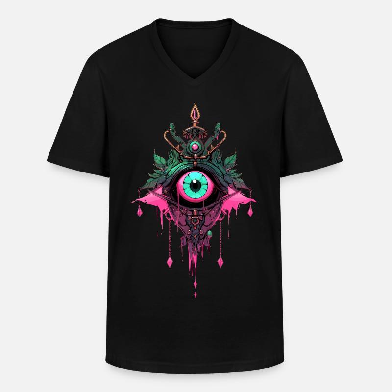 Traumfänger #2 - Männer-T-Shirt mit V-Ausschnitt - Schwarz