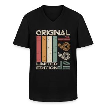 30th Birthday 1994 Vintage Retro Vinatge - Men's V-Neck T-Shirt - black - Front - AI Model Male 178 dark (178cm)