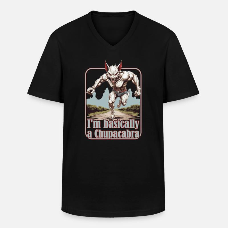 Cryptozoologistes, marathoniens, coureurs de course - T-shirt col V Homme - noir