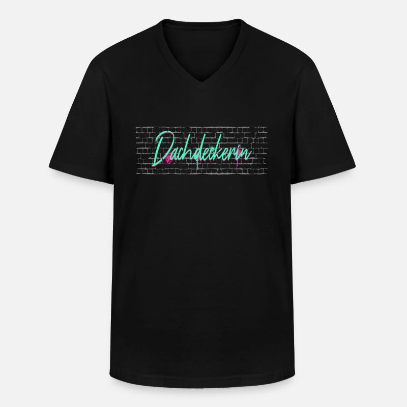 Dachdecker Abschluss-Geschenk Handwerker - Männer-T-Shirt mit V-Ausschnitt - Schwarz