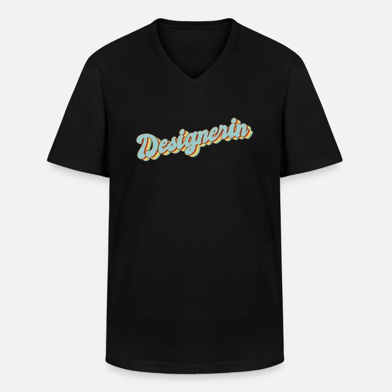Illustrator Abschluss-Geschenk Designerin - Männer-T-Shirt mit V-Ausschnitt - Schwarz