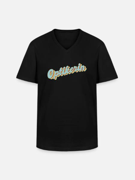 Optiker Abschluss-Geschenk Optikerin - Männer-T-Shirt mit V-Ausschnitt - Schwarz
