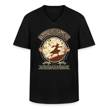 Gothic Hexen Geschenkidee okkulter - Männer-T-Shirt mit V-Ausschnitt - Schwarz - Vorne - AI Model Male 178 dark (178cm)