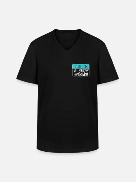 Legendary Homeopathic Herbal Naturopaths - Men's V-Neck T-Shirt - black