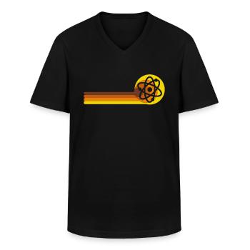 Physik, Biologie, Chemie oder Naturwissenschaften - Männer-T-Shirt mit V-Ausschnitt - Schwarz - Vorne - AI Model Male 178 dark (178cm)