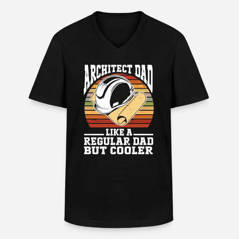 Architect Architecture - Männer-T-Shirt mit V-Ausschnitt - Schwarz