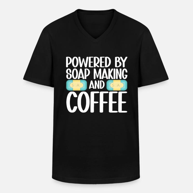 Soap Making Soap Maker - Männer-T-Shirt mit V-Ausschnitt - Schwarz