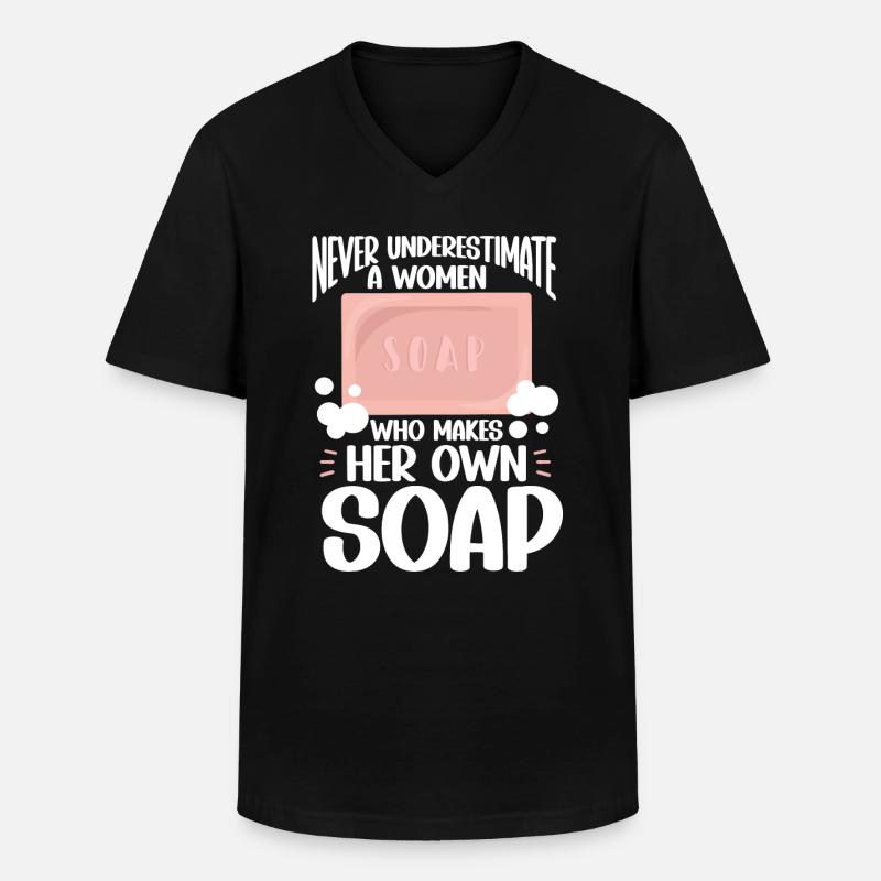 Soap Making Soap Maker - Men's V-Neck T-Shirt - black