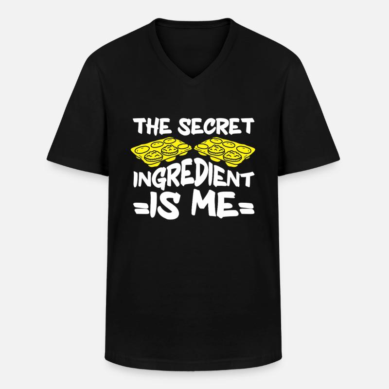 Baking Bakery Baker - Männer-T-Shirt mit V-Ausschnitt - Schwarz