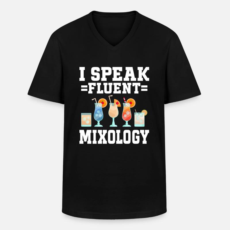 Mixologist Barkeepker Bartender Mixology - Männer-T-Shirt mit V-Ausschnitt - Schwarz