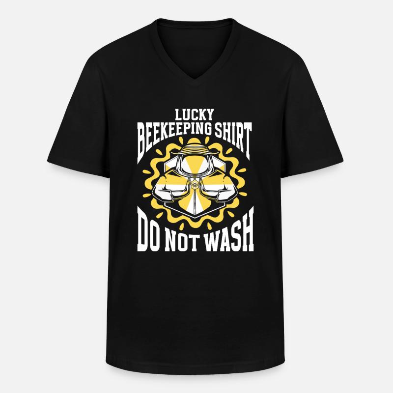 Beekeeping Bees Beekeeper - Männer-T-Shirt mit V-Ausschnitt - Schwarz